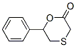 6-Phenyl-1,4-oxathian-2-one Structure