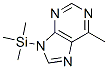 6-メチル-9-(トリメチルシリル)-9H-プリン 化学構造式