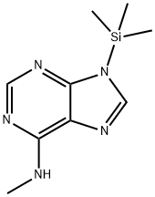 N-メチル-9-(トリメチルシリル)-9H-プリン-6-アミン 化学構造式