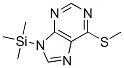 6-Methylthio-9-trimethylsilyl-9H-purine Struktur