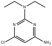 4-氨基-6-氯-2-二乙基氨基嘧啶 结构式