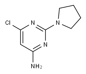 6-CHLORO-2-(1-PYRROLIDINYL)-4-PYRIMIDINAMINE Structure