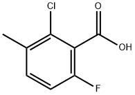 2-CHLORO-6-FLUORO-3-METHYLBENZOIC ACID Struktur