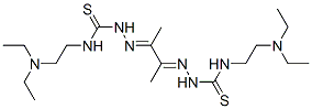 1,1'-(1,2-Dimethyl-1,2-ethanediylidene)bis[4-[2-(diethylamino)ethyl]thiosemicarbazide] Structure