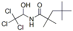 2,2,4,4-Tetramethyl-N-(2,2,2-trichloro-1-hydroxyethyl)valeramide Struktur