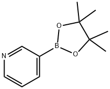 3-(4,4,5,5-テトラメチル-1,3,2-ジオキサボロラン-2-イル)ピリジン 化学構造式