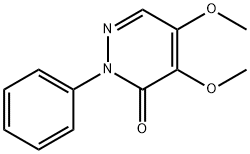 4,5-ジメトキシ-2-フェニルピリダジン-3(2H)-オン 化学構造式