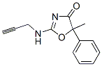 5-Methyl-5-phenyl-2-(2-propynylamino)-2-oxazolin-4-one Structure