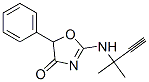 2-[(1,1-Dimethyl-2-propynyl)amino]-5-phenyl-2-oxazolin-4-one Structure