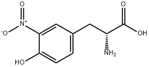 3-硝基-D-酪氨酸 结构式
