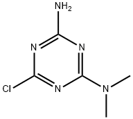 6-chloro-N,N-dimethyl-1,3,5-triazine-2,4-diamine Struktur