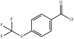 4-三氟甲硫基苯甲酰氯, 330-14-3, 结构式