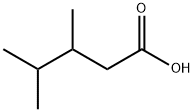 3,4-ジメチルペンタン酸 化学構造式