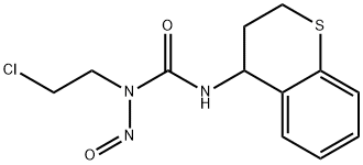 N-(2-クロロエチル)-N-ニトロソ-N'-(3,4-ジヒドロ-2H-1-ベンゾチオピラン-4-イル)尿素 化学構造式