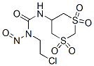 5-[3-(2-クロロエチル)-3-ニトロソウレイド]-1,3-ジチアン1,1,3,3-テトラオキシド 化学構造式