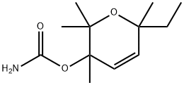 6-Ethyl-3,6-dihydro-2,2,3,6-tetramethyl-2H-pyran-3-ol carbamate Struktur