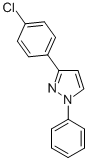3-(4-クロロフェニル)-1-フェニル-1H-ピラゾール 化学構造式