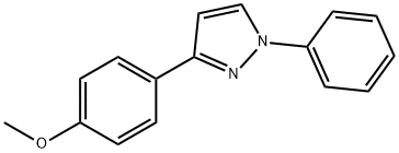 3-(4-METHOXYPHENYL)-1-PHENYL-1H-PYRAZOLE Struktur
