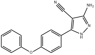 3-氨基-5-(4-苯氧基苯基)-4-氰基-1H-吡唑, 330792-70-6, 结构式
