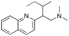 N,N-Dimethyl-β-(1-methylpropyl)-2-quinolineethanamine Structure