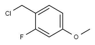 2-氟-4-甲氧基苄氯, 331-63-5, 结构式
