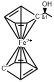 (S)-1-二茂铁基乙醇, 33136-66-2, 结构式