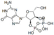 グアノシン2'-二りん酸 化学構造式