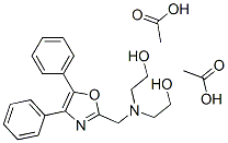 2,2'-[[(4,5-Diphenyloxazol-2-yl)methyl]imino]diethanol diacetate Structure