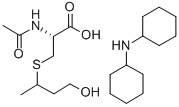 N-乙酰-S-(3-羟丙基-1-甲基)-L-2-氨基-3-巯基丙酸盐二环己基胺 结构式