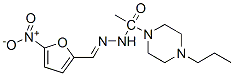 5-Nitro-2-furaldehyde (4-propyl-1-piperazinylacetyl)hydrazone Struktur