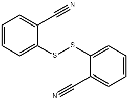 双(2-氰基苯基)二硫醚 结构式