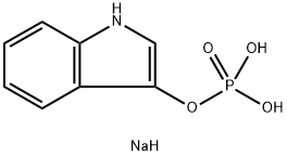 3-吲哚酰磷酸酯二钠盐, 3318-43-2, 结构式