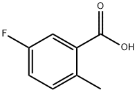 5-氟-2-甲基苯甲酸, 33184-16-6, 结构式