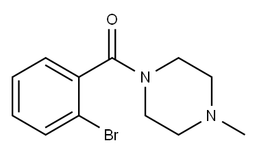 (2-Bromophenyl)(4-methylpiperazin-1-yl)methanone Structure