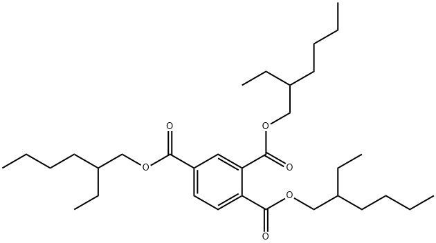 トリメリット酸 トリス(2-エチルヘキシル) 化学構造式