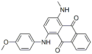 1-[(4-Methoxyphenyl)amino]-4-(methylamino)anthraquinone Struktur