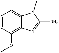 1-甲基-2-氨基-4-甲氧基苯并咪唑, 33235-33-5, 结构式
