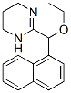 3,4,5,6-Tetrahydro-2-[ethoxy(1-naphtyl)methyl]pyrimidine Structure