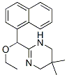 3,4,5,6-Tetrahydro-5,5-dimethyl-2-[ethoxy(1-naphtyl)methyl]pyrimidine Struktur