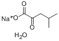 4-メチル-2-オキソペンタン酸ナトリウム水和物 化学構造式