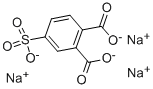 4-磺基-1,2-苯二甲酸三钠, 3325-08-4, 结构式