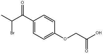 4-(2-溴丙酰)苯氧乙酸, 33254-93-2, 结构式
