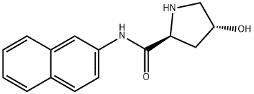 L-脯氨酸-B-萘 结构式