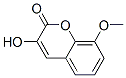 3-Hydroxy-8-methoxy-2H-1-benzopyran-2-one Struktur