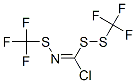1-[(Trifluoromethyl)dithio]-N-[(trifluoromethyl)thio]formimidic acid chloride Struktur