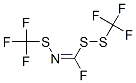 1-[(Trifluoromethyl)dithio]-N-[(trifluoromethyl)thio]formimidic acid fluoride Struktur