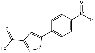 5-(4-硝基苯基)异噁唑-3-甲酸, 33282-25-6, 结构式