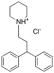 1-(3,3-diphenylpropyl)piperidinium chloride Structure
