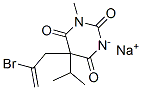5-(2-ブロモ-2-プロペニル)-1-メチル-5-(1-メチルエチル)ピリミジン-2,4,6(1H,3H,5H)-トリオン・ナトリウム塩 化学構造式