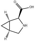 (1S,2S,5R)-3-アザビシクロ[3.1.0]ヘキサン-2-カルボン酸 化学構造式